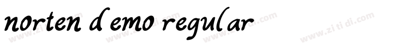 norten demo regular字体转换
